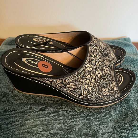 Atalina Women’s Open Toe Heeled Sandals - Size 8 - Picture 2 of 7